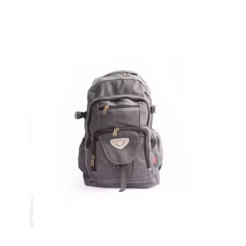 Large Sized Laptop And School Backpack Bag - Brown