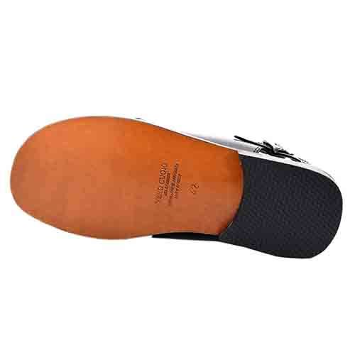 Weave-pattern Sandal Black And Burgundy