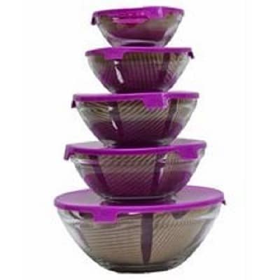 Hope Sati Glass Bowl-5Pieces