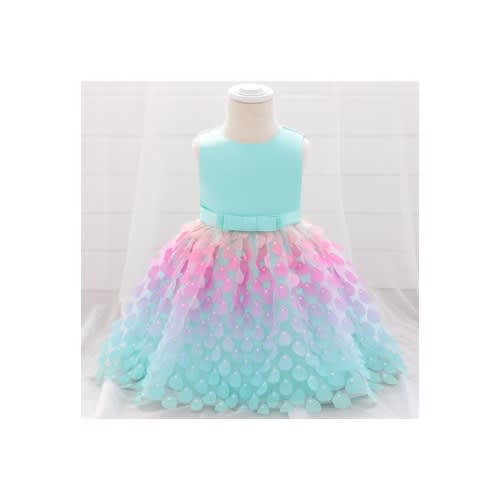 Baby Girl Colorful Shades Gown