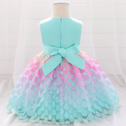 Baby Girl Colorful Shades Gown