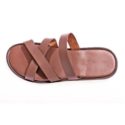 Men's Beautiful Brown Palm Slippers