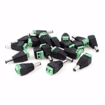 CCTV DC Jack Connector - Male - 20Pcs