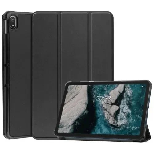 Slim Pu Flip Leather Magnetic Trifolding Case With Auto Sleep And Wake For Nokia T20 10.4