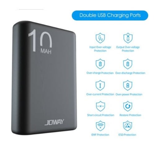 Joway Powerbank With Dual USB Charging Ports - 10,000mAh