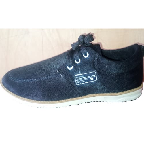 Men Casual Lace-up Suede Shoe - Black