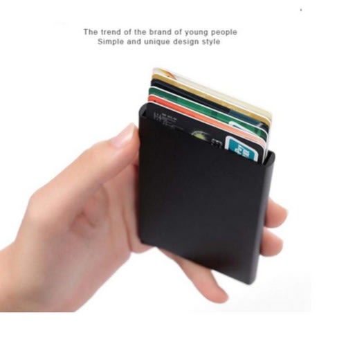 Stainless Steel Pop Up Automatic Atm Credit Card Holder