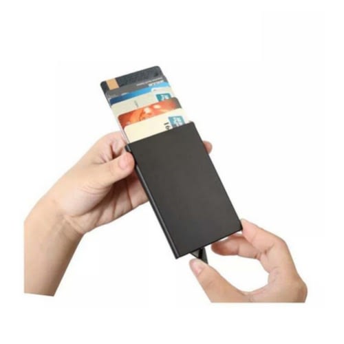 Stainless Steel Pop Up Automatic Atm Credit Card Holder