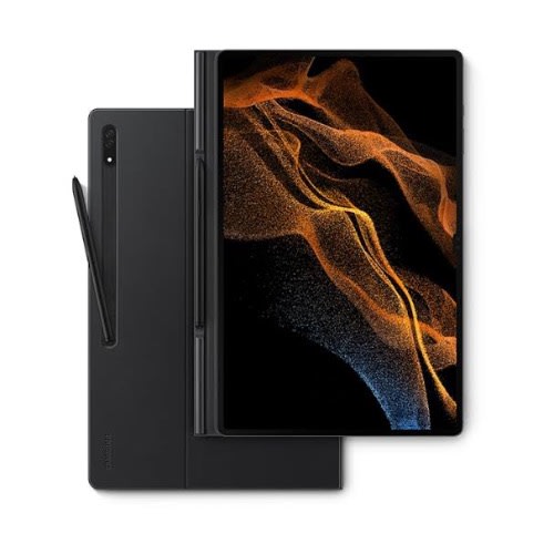 Kaku - Flip Case Cover For Samsung Tab S8- Black