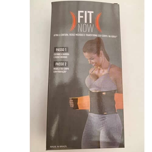 Fit Now Women's Tummy Trimming Belt - Black/orange