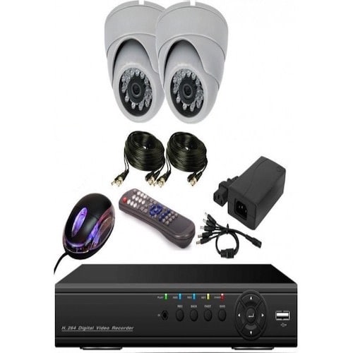 2 Cctv Camera Kit + 500GB Hdd + 100m Rg59 Cctv Cable PLUS Remote Access and FREE Installation