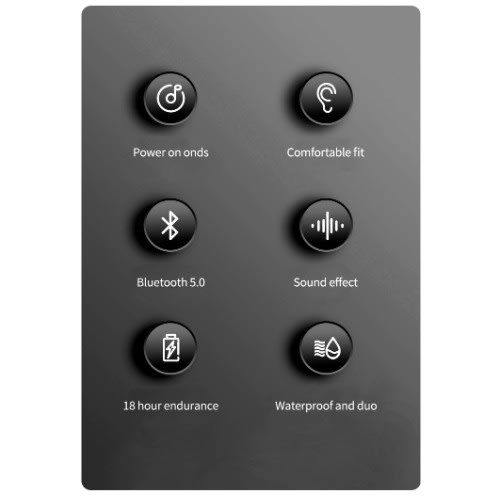 Synox - X3 Wireless Smart Earphone - White