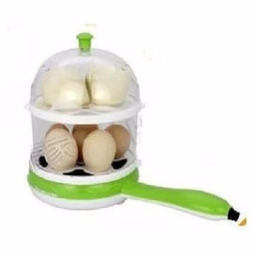Electric Egg Boiler With Frying Pan - 2 In 1