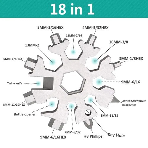 Multi-tool Wrench Screwdriver -  18 In 1