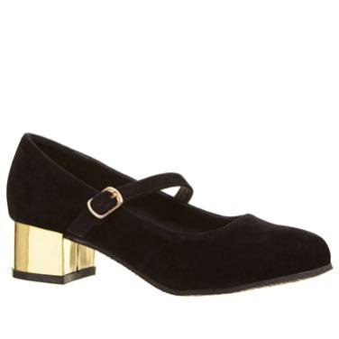 Girls Suede Shoe- Black