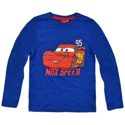 Boys Cars Long Sleeve Shirt Blue