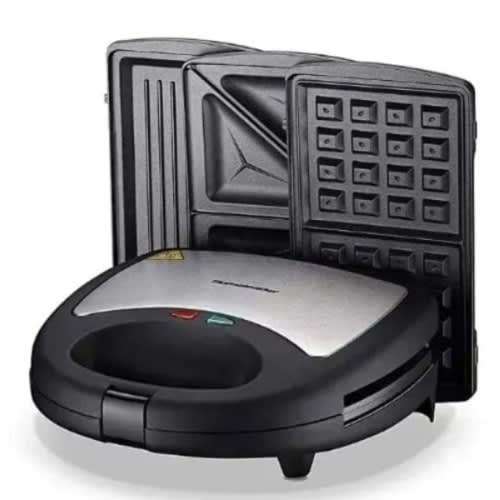 Waffle, Grills And Sandwiches Maker - 3in1