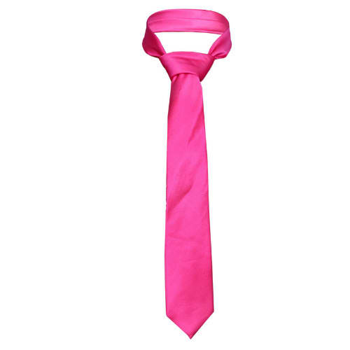 Plain Tie & Pocket Square - Pink