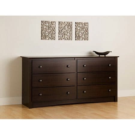 Chest Drawers With 6 Compartments - Coffee Brown