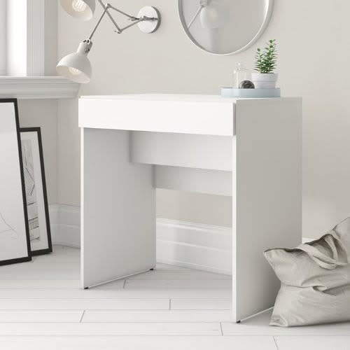 Vanity With Mirror - White