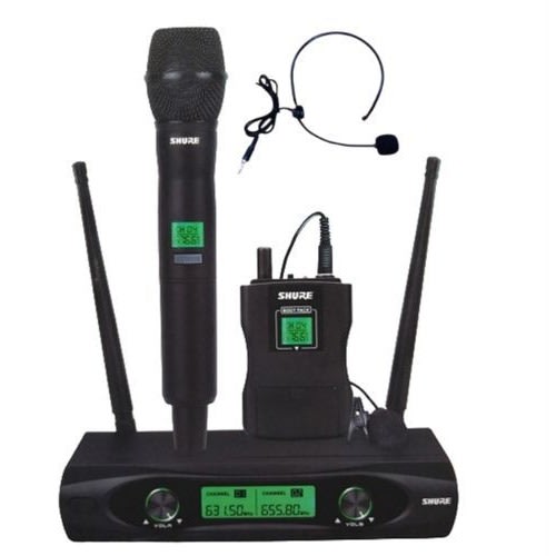 Wireless Microphone With Headset - Lapel And Handheld Mic - 3in1