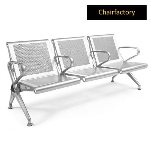 3 Sitter Stainless Steel Airport Waiting Chair