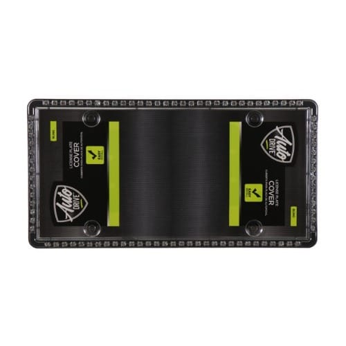 Auto Drive License Plate Frame - Bling Clear Design - 13.25 X 6"
