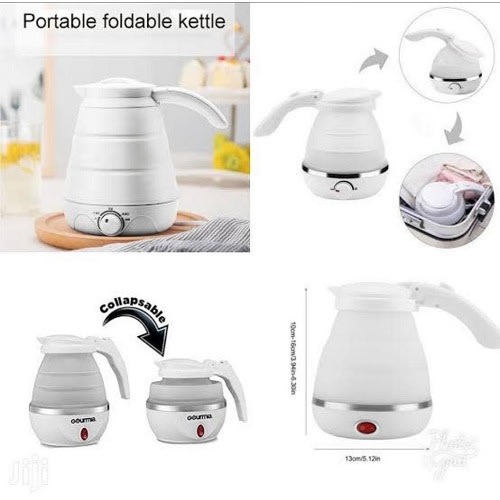 White - Portable Foldable Silicone Kettle
