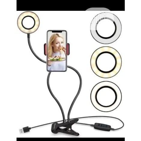 Adjustable Selfie Ring Light Phone Holder Stand