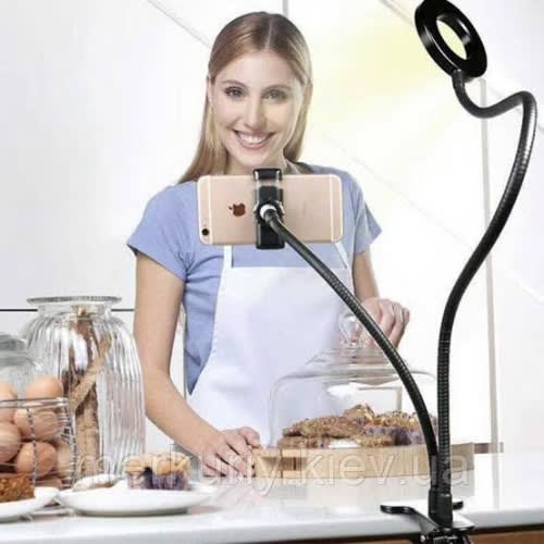 Adjustable Selfie Ring Light Phone Holder Stand