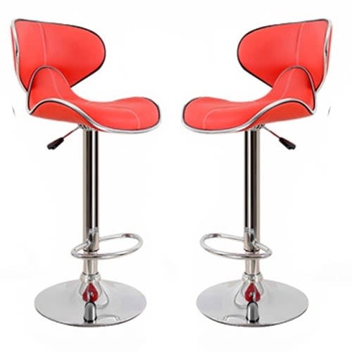 Love Barstool- Set Of 2 Red