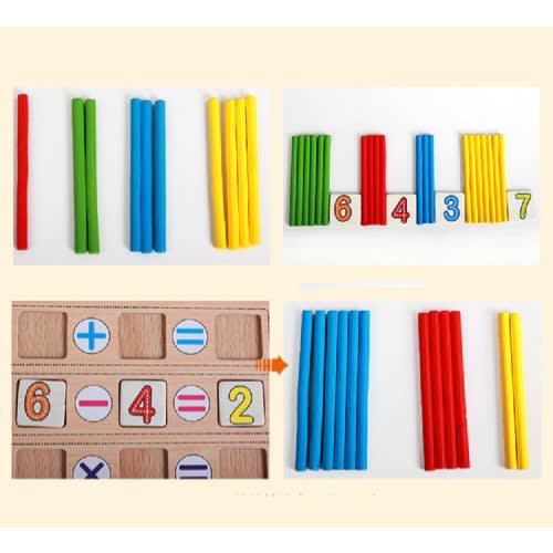 Educational Montessori Mathematical Wooden Toy Box Set Gift For Kids