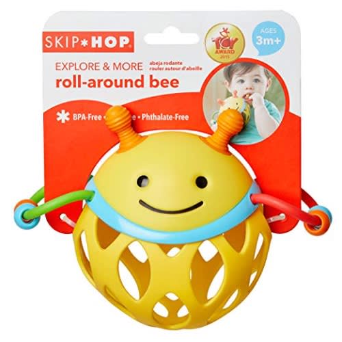 Skip Hop Explore And More Roll Around Rattle Toy, Bee