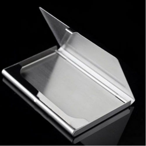 Business Card Holder - Silver