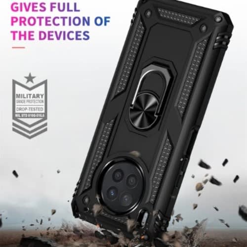 Rugged Protective Back Cover For Huawei Y9a Black