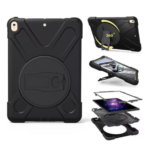 3 In 1 Shockproof Rugged Case With Pencil Holder For Ipad Air 3/pro 10.5