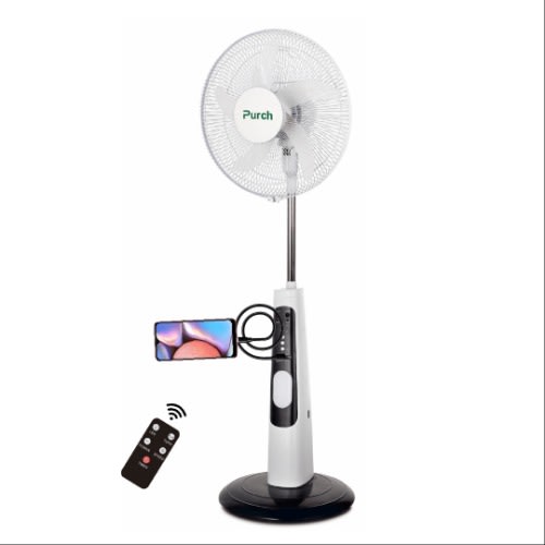 Purch Rechargeable Stand Fan With Remote Control + USB port -  18