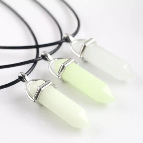 Glow In The Dark Necklace - Aqua Green - 1piece