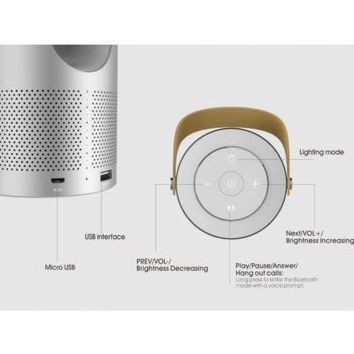 Led Bluetooth Speaker With Power Bank -Hv-sk539bt