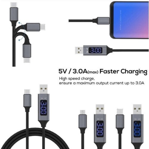 Output Display Charging Cable For Android Phone - Micro