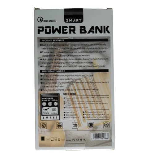 Portable Power Bank - 20000mAh - Black