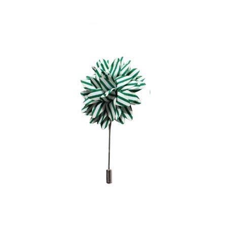 Lapel Pin- Green and White