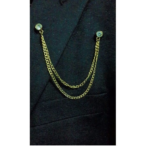 Rhinestone Collar Chain - Gold