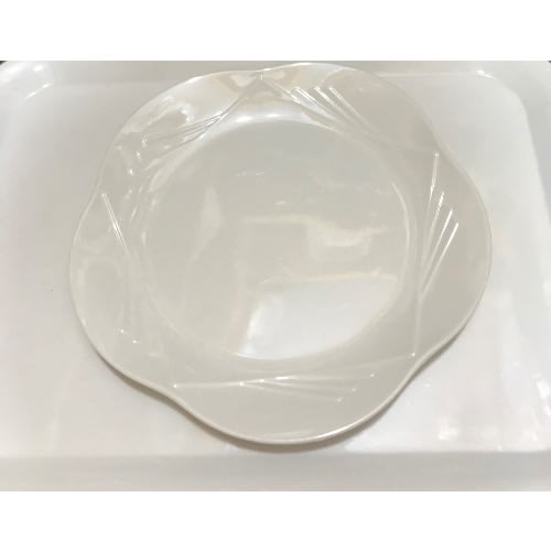 Flower Shape Flat Ceramic Plates - Set Of 6