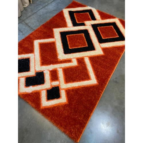 3 By 5ft Pattern Multicolor Center Shaggy Rug