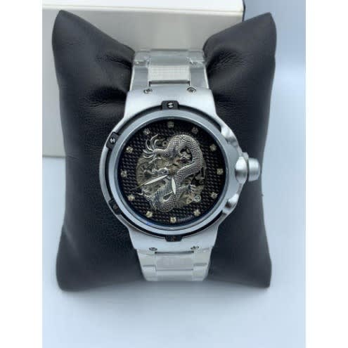Stainless Steel Wrist Watch For Men - Silver