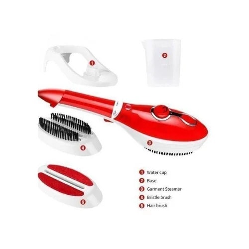Steam Red Hand Held Steam Ironing Brush