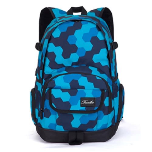 Teenagers Secondary School High Quality Backpack School Bag- Large Blue