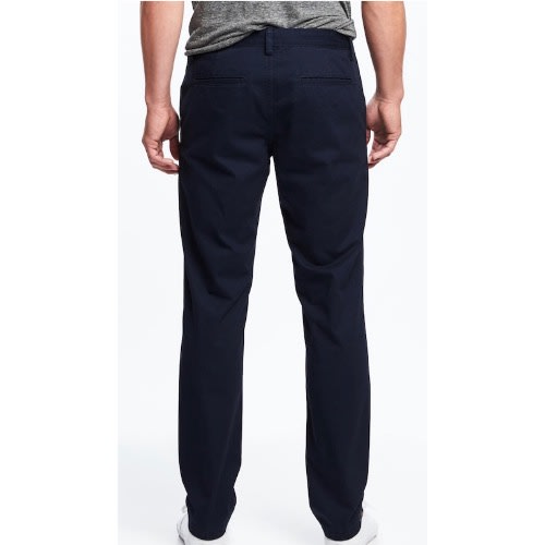 Slim Chino Pants For Men- Navy Blue