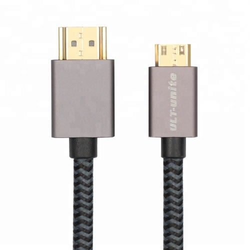 Braided Mini Hdmi To Hdmi Cable 4k For Camcorder Camera Wire